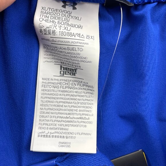 Under ARMOUR UA Track Pants Men Extra Large XL Blue with Gray Mesh New With Tags - Picture 4 of 14